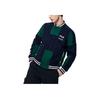 Fila Fleece Letter Embroidery Color Block Loose Long Sleeve Baseball Jacket Men Jackets Secret-Mirror-Blue F11M319701F