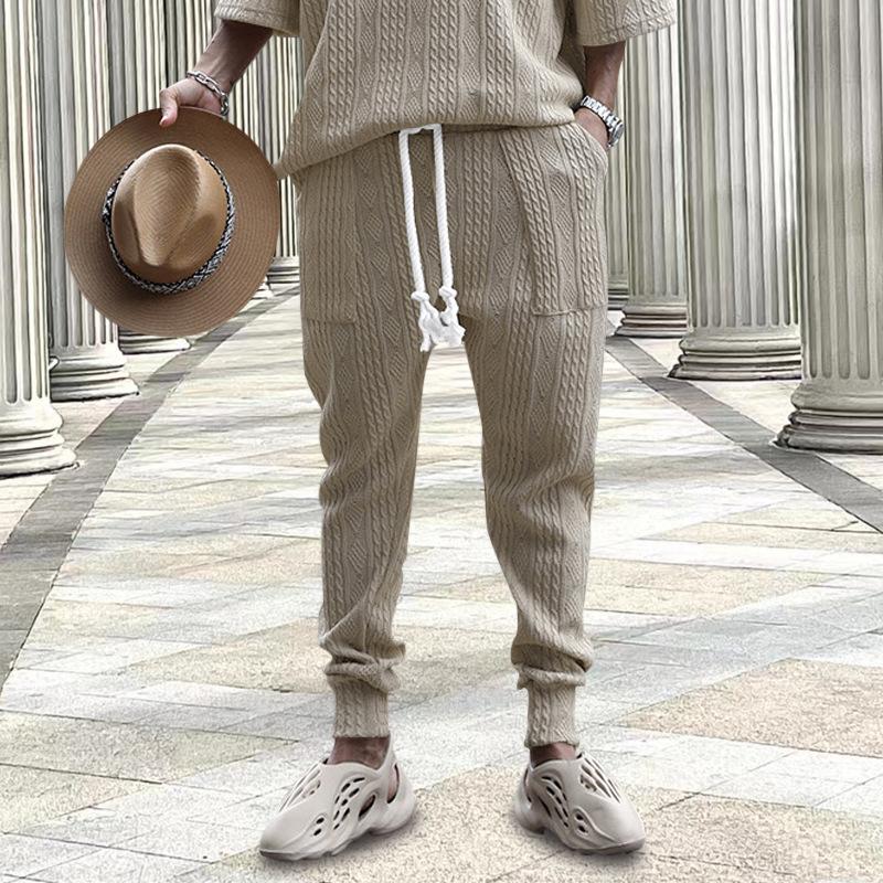 New Spring And Summer Men'S Casual Sports Pants Fitness Pants Running Men'S Pants Men'S Leg Binding Fitness Pants Casual Sanitary Pants