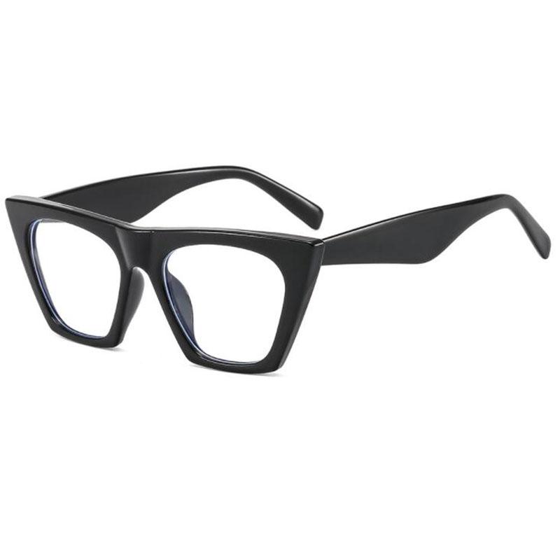Oversize Women Myopia Glasses Cat Eye Big Frame Shortsight Prescription Eyewear -1.0 -1.5 -2.0 -2.5 -3.0 -3.5 -4.0 -6.0