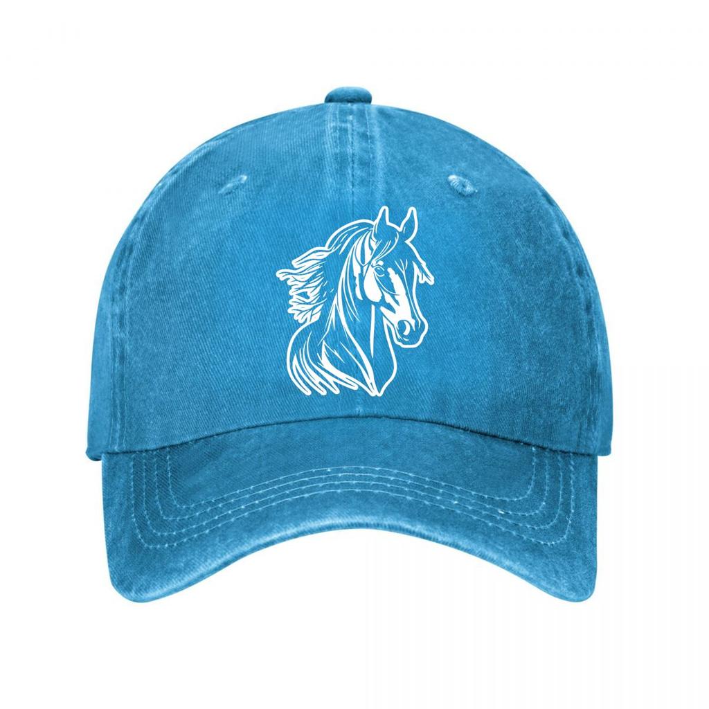 Horse Vintage Baseball Cap  New Vintage Washed Cotton Baseball Cap Parent Kids Sun Hats