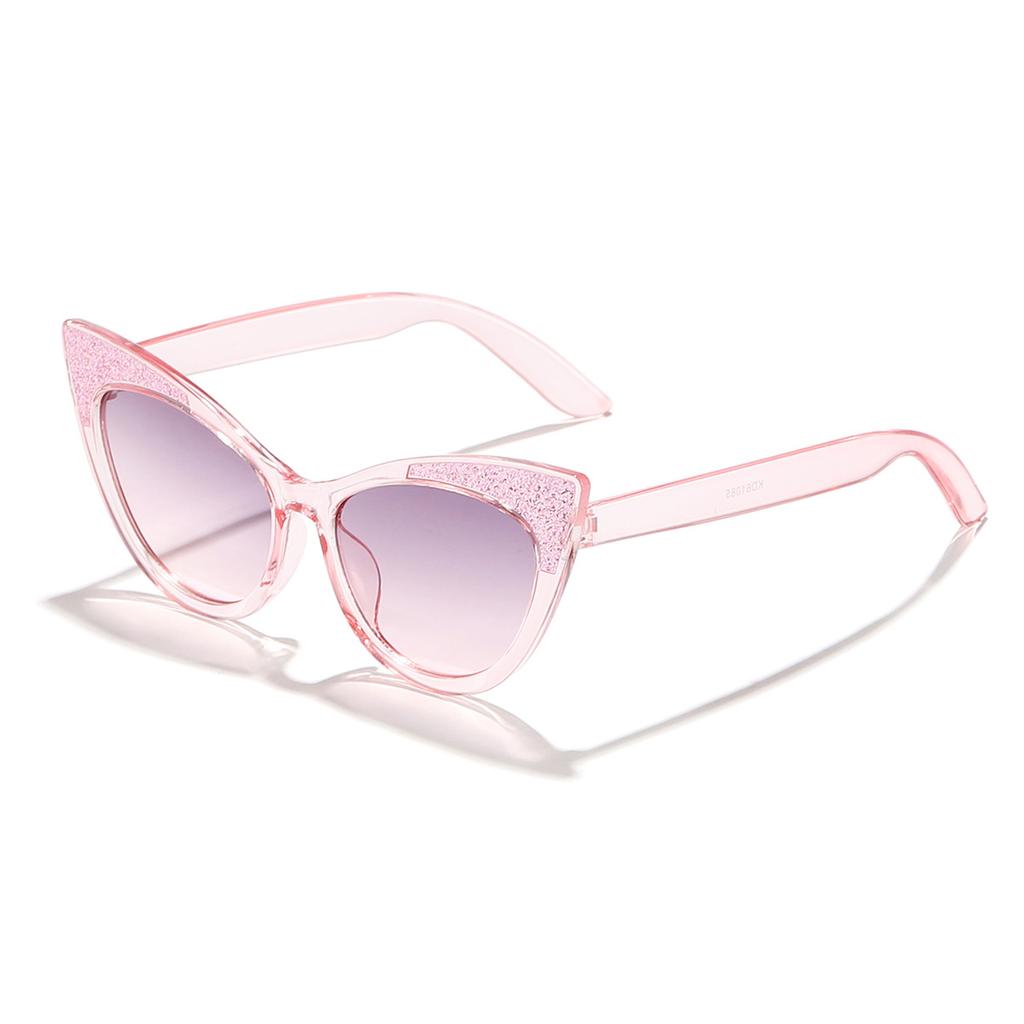 Cute Cat Eye Children Sunglasses for Kids Shiny Candy Color Sun Glasses Cute Baby Eyewear Trend Girls Eyeglasses