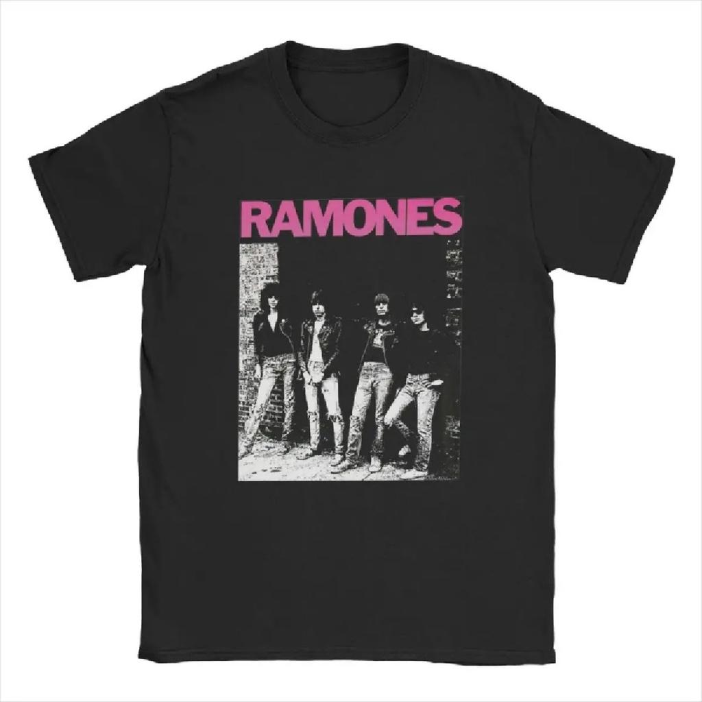 Men T-Shirts Ramon Rocket To Russia Novelty Cotton Tees Short Sleeve Tour Music Y2K Heavy Metal T Shirt O Neck Clothes Party