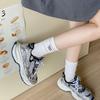 Women's Embroidered Mid-Tube Pile Socks for Autumn/Winter