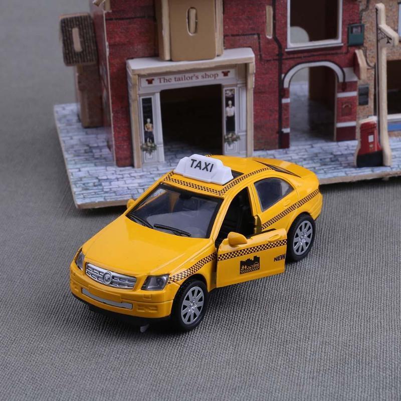 Tipi 1:32 Mini lega taxi auto giocattolo modello auto per