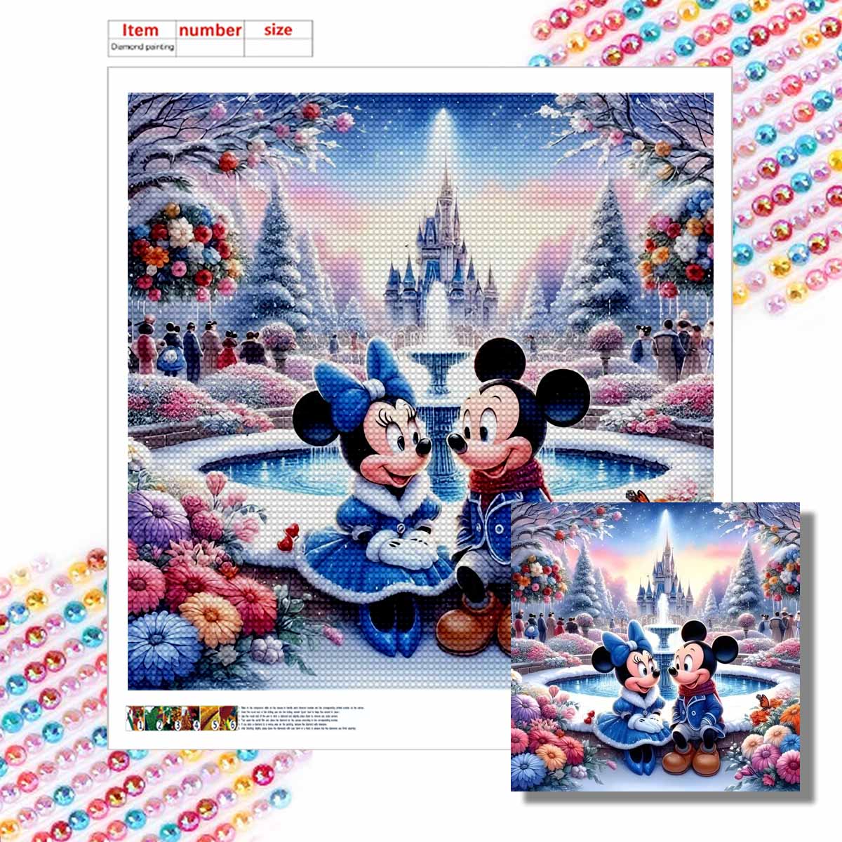 

Полная круглая алмазная живопись Любовь у бассейна Искусство Стразы Картина Мозаика DIY 5D Вышивка крестом Домашнее украшение Round 30x30cm