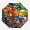 1pc Dragon Ball Z Automatic Folding Umbrella, 8 Bone Iron Frame, Portable for Fans, Travelers, Everyday Use, Gift Idea.Y062