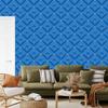 Geometric Rhombus Wallpaper, Blue, Fine Detail, 50x1000