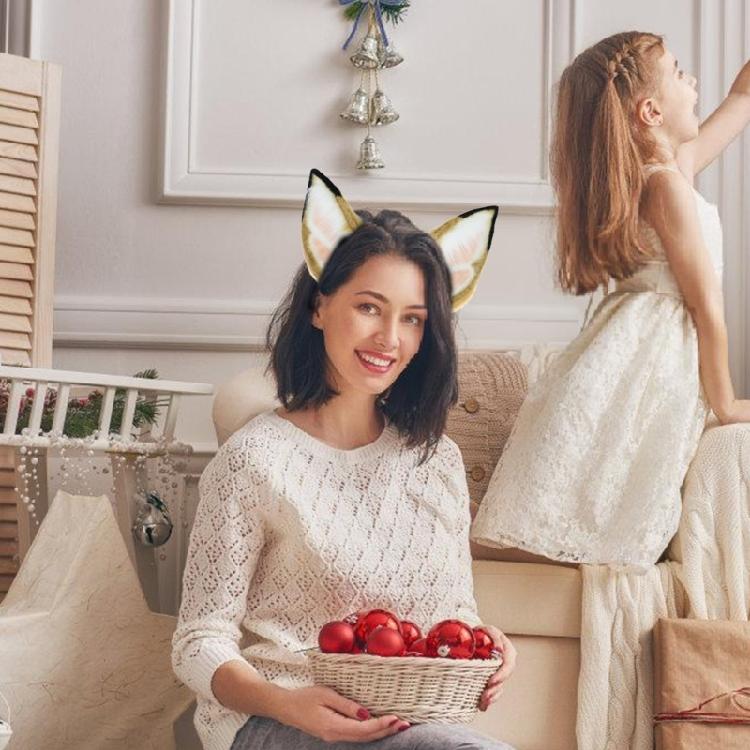 Künstliches Hundeohren Stirnband Cosplay Kostüm Haarreif Maskeraden Party Haarband Anime Kopfschmuck Rollenspiel Accessoire