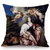 Van Dyck Renaissance Baroque Famous Oil Painting Royal Court Lady Wall Art Sofa Pillow Case Mourning Christ Linen Cushion Cover