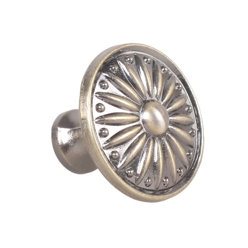 European Styles Round Cabinet Pull Solid Drawer Handle Kitchen Cabinet Knob For Wardrobe Dresser
