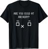Men's Clothing Are You Good At Archery Yes No - Oversized T-shirt Archery Joke Fitness T Shirt Tees Tops Cotton Tshirt