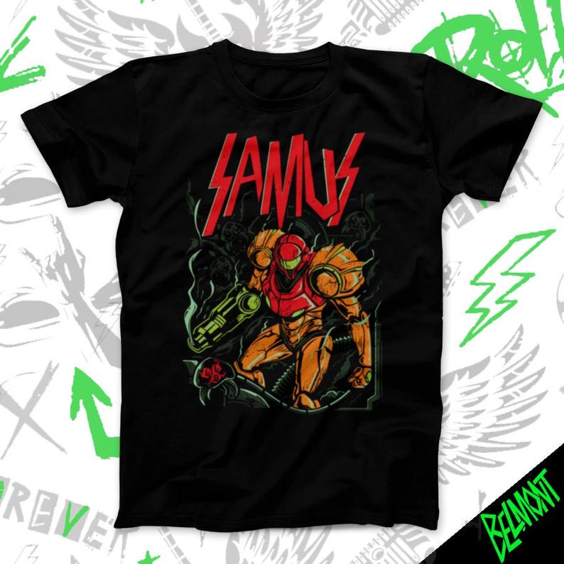 Space Shaft kids T-Shirt Unisex Shirt Heavy Metal Shirt Video Game Tee Gamer Clothing 140