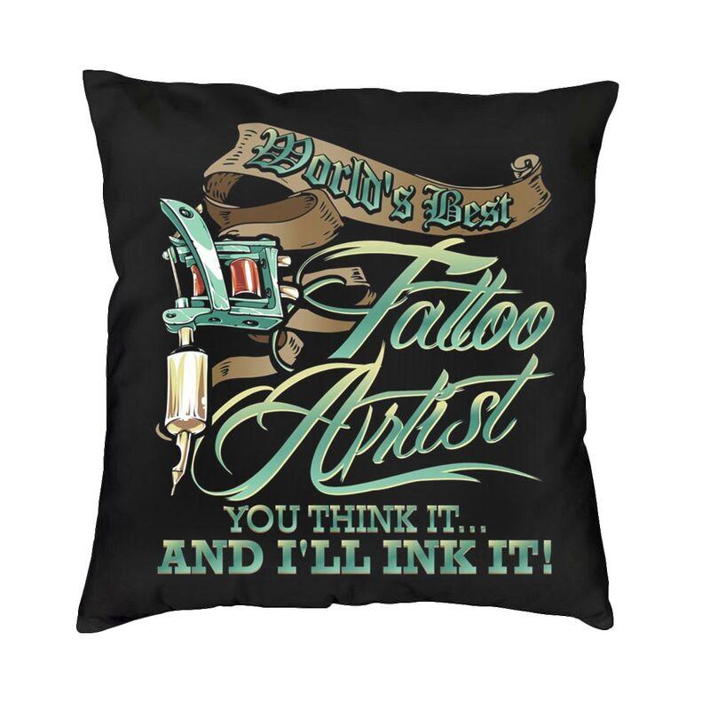 Luxury Funny Tattoo Master Cushion Cover 40X40 Tattooists Artist Gift Pillow Case For Sofa Square Pillowcase Bedroom Decoration