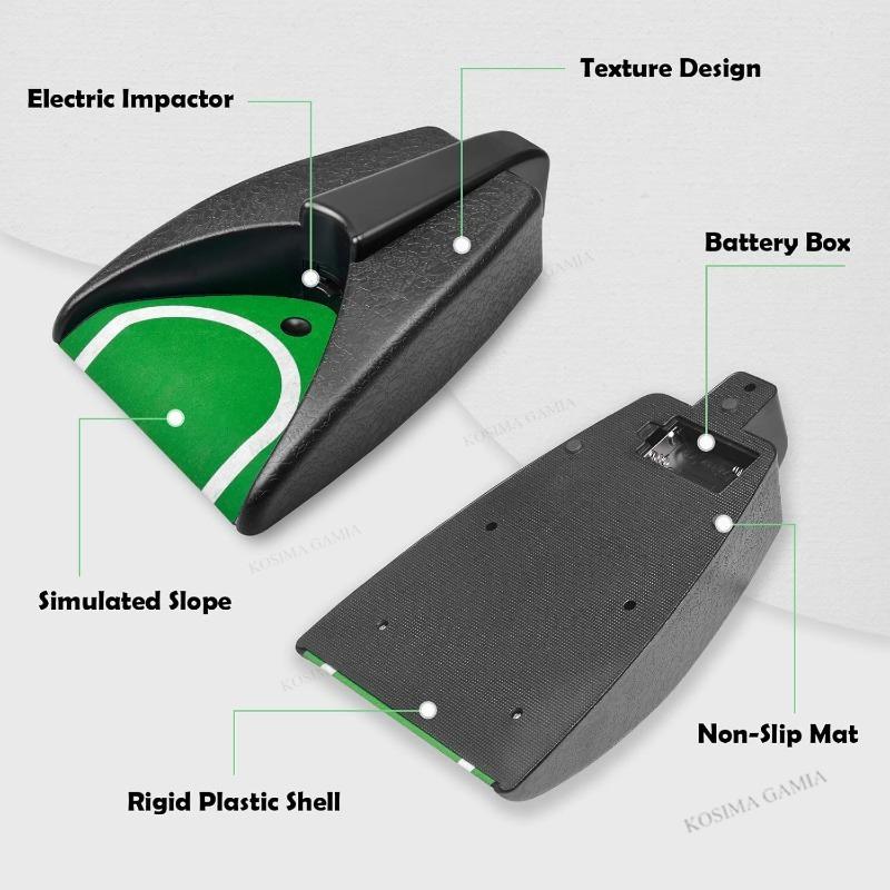 Golf Ball Auto Return System Automatic Putting Cup with Kick Back Technology Golf Training Equipment for Indoor/Outdoor