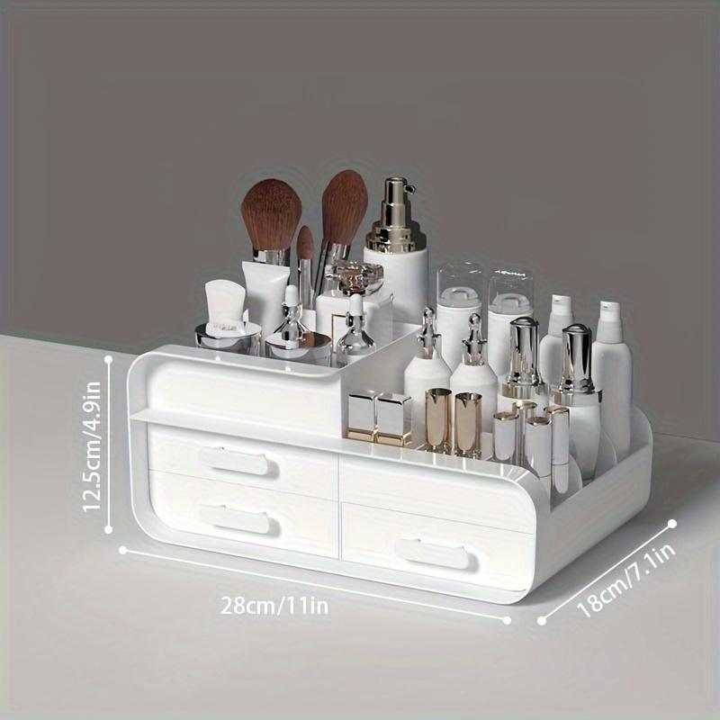 Makeup Storage Box Drawer Dormitory Finishing Plastic Shelf Large Makeup Capacity Cosmetics Skin Care Dressing Table Desktop