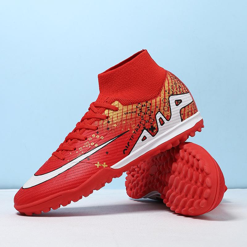 World Cup New Youth Football Shoes Student Grass Long Nails Men's and Women's Broken Nails Green Shade Training Shoes