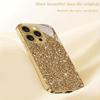 Funkelndes Sternenmuster Gold Metallic Lack Glas Handyhülle für iPhone 17 16 15 14 13 12 11 Pro Max 15 Plus 17Air 16E Cover