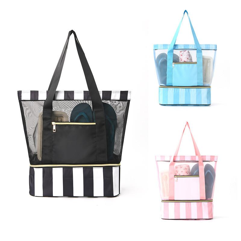 Modern Double Layer Travel Organizer With Breathable Design For Beach And Trip