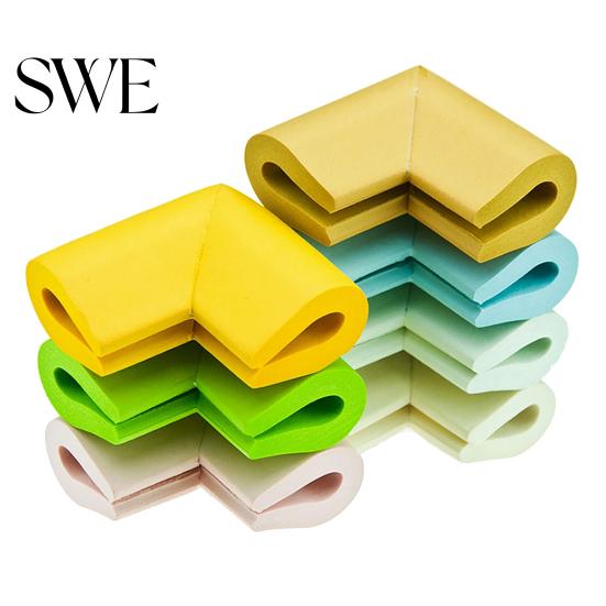 Desk Corner Protector Cover U-shape Safe NBR Rubber Edge Guard for Rectangular or Square End Table