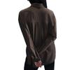 Nike SS25 24.7 Perfect Stretch Solid Soft Fitted Comfortable Breathable Long Sleeve Shirt Women shirts Brown HM8385-004