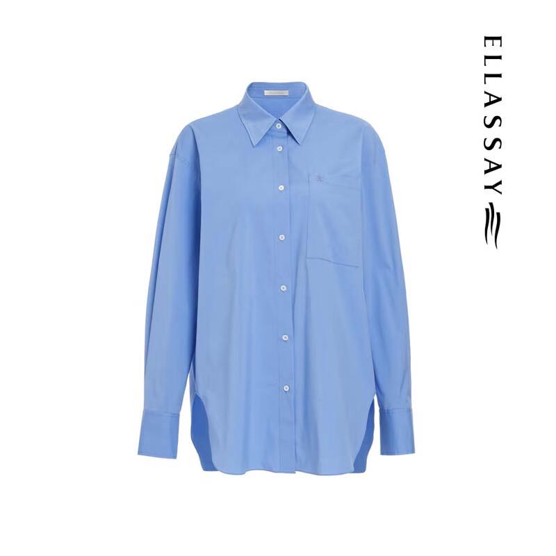 ELLASSAY Women's Relaxed Fit Long Sleeve Shirt