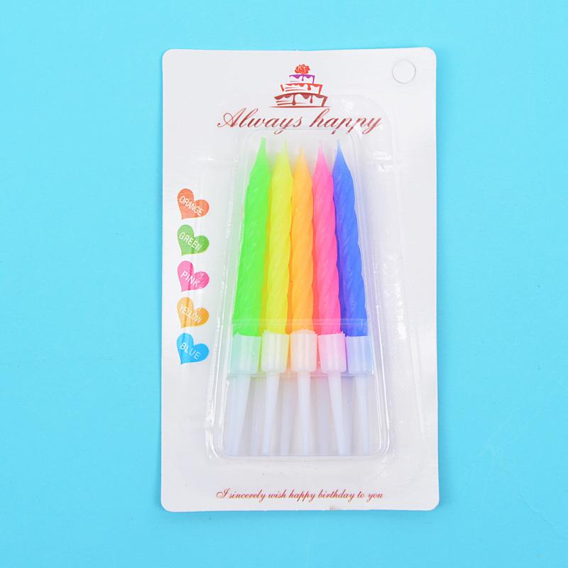 Birthday candle gold-plated process color thread small candle cake shop birthday party cake birthday candle