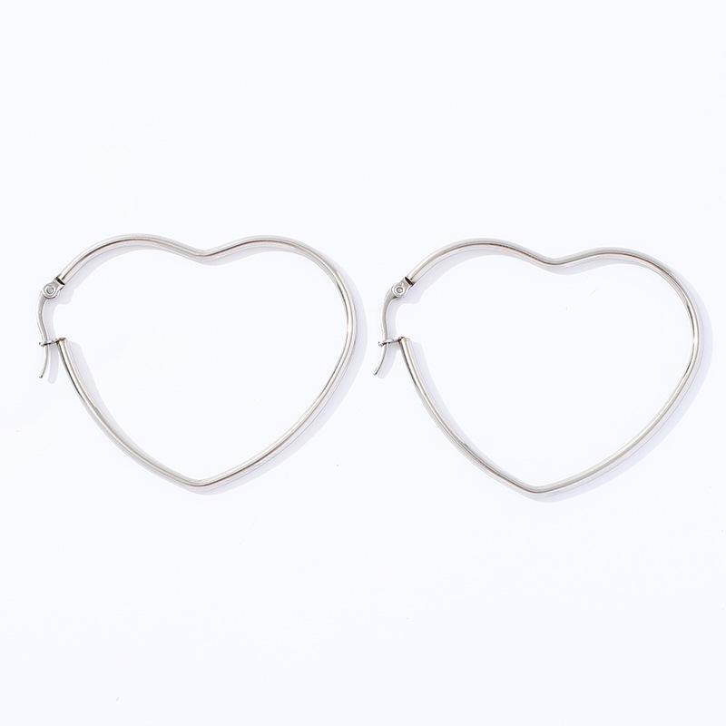 Pendientes de aro geométricos de acero inoxidable dorado con estrella de cinco puntas