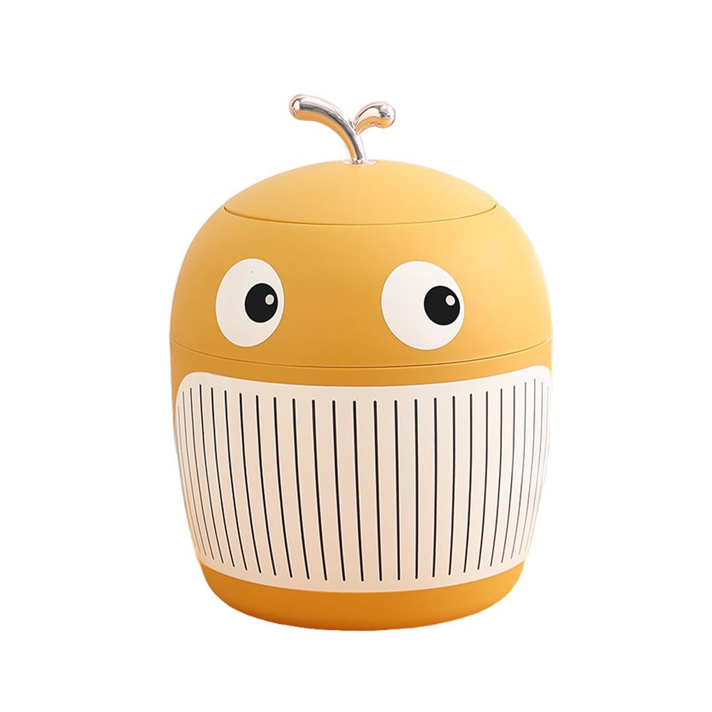 

4л настольный мусорный бак офисный стол мусорное ведро спальня пластиковый контейнер для мусора коробка гостиная стол мусорный ящик органайзер жёлтый