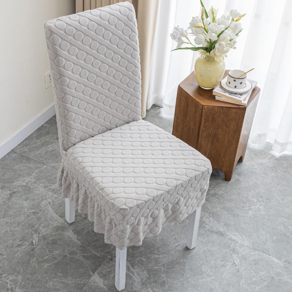 1Pcs Thickened Universal Chair Cover Removable Soft Elastic One Chair Cover Anti-dirty Washable Seat Cover for Home Kitchen