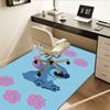 Office Rug Stitch, Flowers theme 3D Printed Anti-Slip Rug-Machine Washable for Living Room