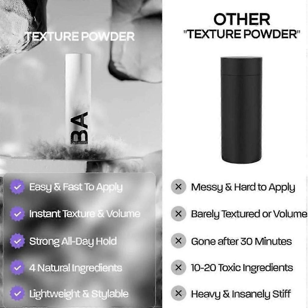 Hair Texture Powder 50g, Volumizing Styling Dust for Matte Finish and Natural Hold