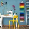 A20F-24 Compartments Vinyl Storage Organizer Holder Hanging Bag Crafts Vinyls Roll Storages Rack Hang Pocket Behind Door Room