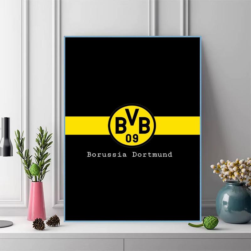 Borussia Dortmund 100% Round Full Drill 5D DIY Diamond Painting Embroidery Cross Stitch Rhinestone Décor