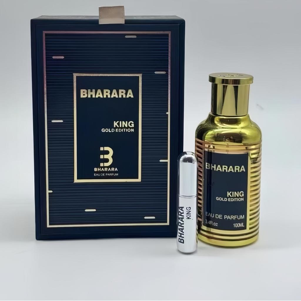 Bharara King Middle East Dubai Arabic Men's Perfume Two-Piece Set, Metal Cap, Long-Lasting Fragrance, Cross-Border Best Seller less
