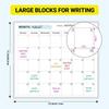 Cross-Border Erasable Yearly Calendar Planner - Undated English Work & Meeting Record
