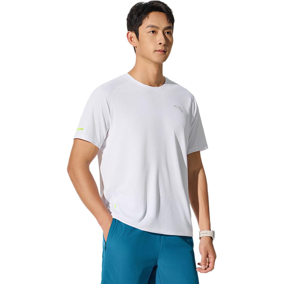Anta Breathable Versatile Round Neck Logo Print Short Sleeve T-Shirt Men Tops 952525103-1