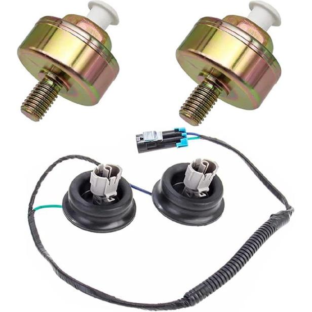 

Knock Sensor with Harness 12601822 12589867 Compatible with Chevy GMC Cadillac Yukon Tahoe Sierra Silverado Suburban Express 1500 2500 3500 Camaro