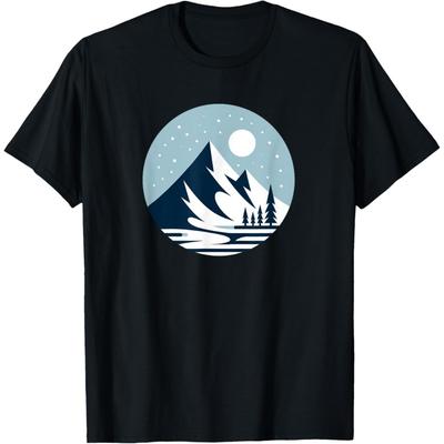 Winter Snow Mountain T-Shirt(1)