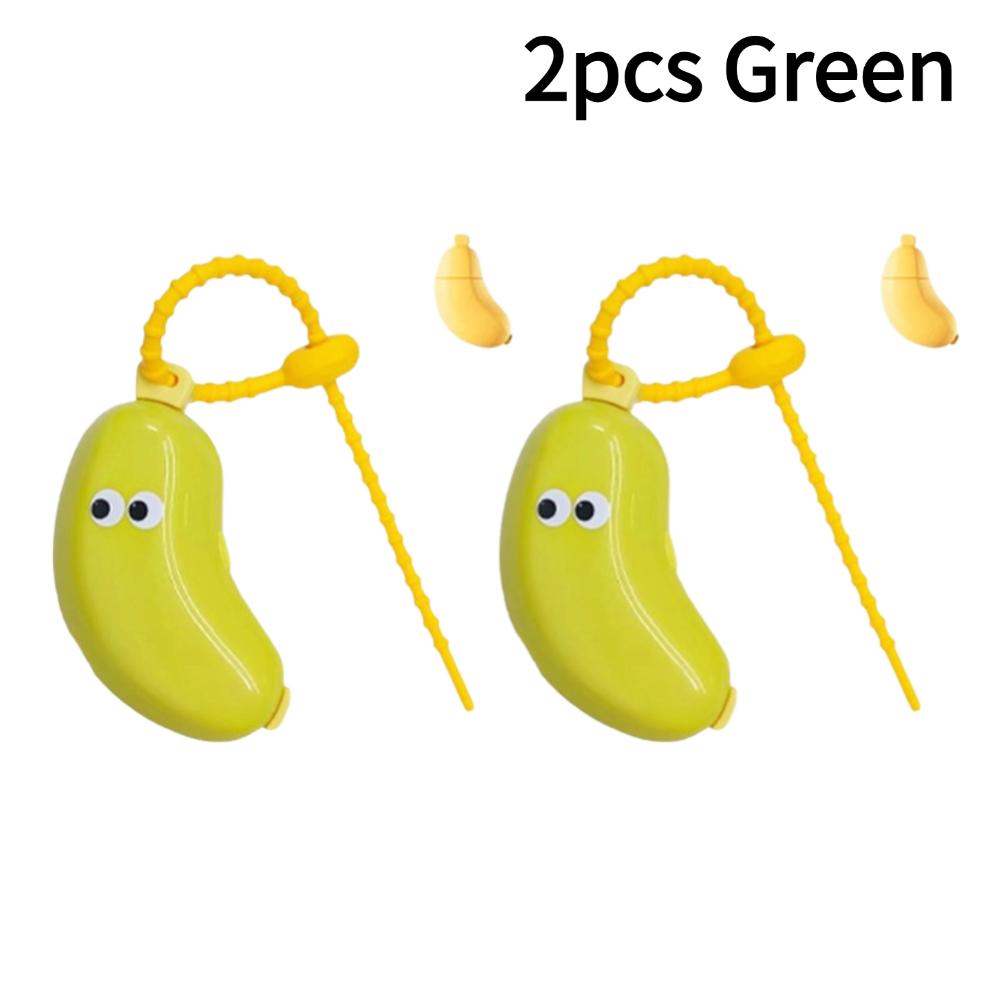 Přenosný držák na zubní kartáček Nezbytný cestovní ochranný kryt na zubní kartáček Roztomilý banán Turistika Kempování Kryt na kartáček Pouzdro