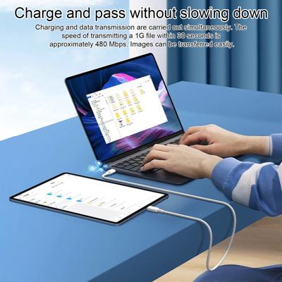 120W 10A Dual USB-C Schnellladekabel Super-Schnellladekabel USB-C auf USB-C Power Delivery Datensynchronisationskabel für Samsung für Xiaomi