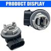 BESULEN Turn Signal Light Bulb Socket, Light Socket Wire Harness Holder, F1TZ-13411-F Compatible with F150, LED Bulb Tail Brake Light Lamp Holder,