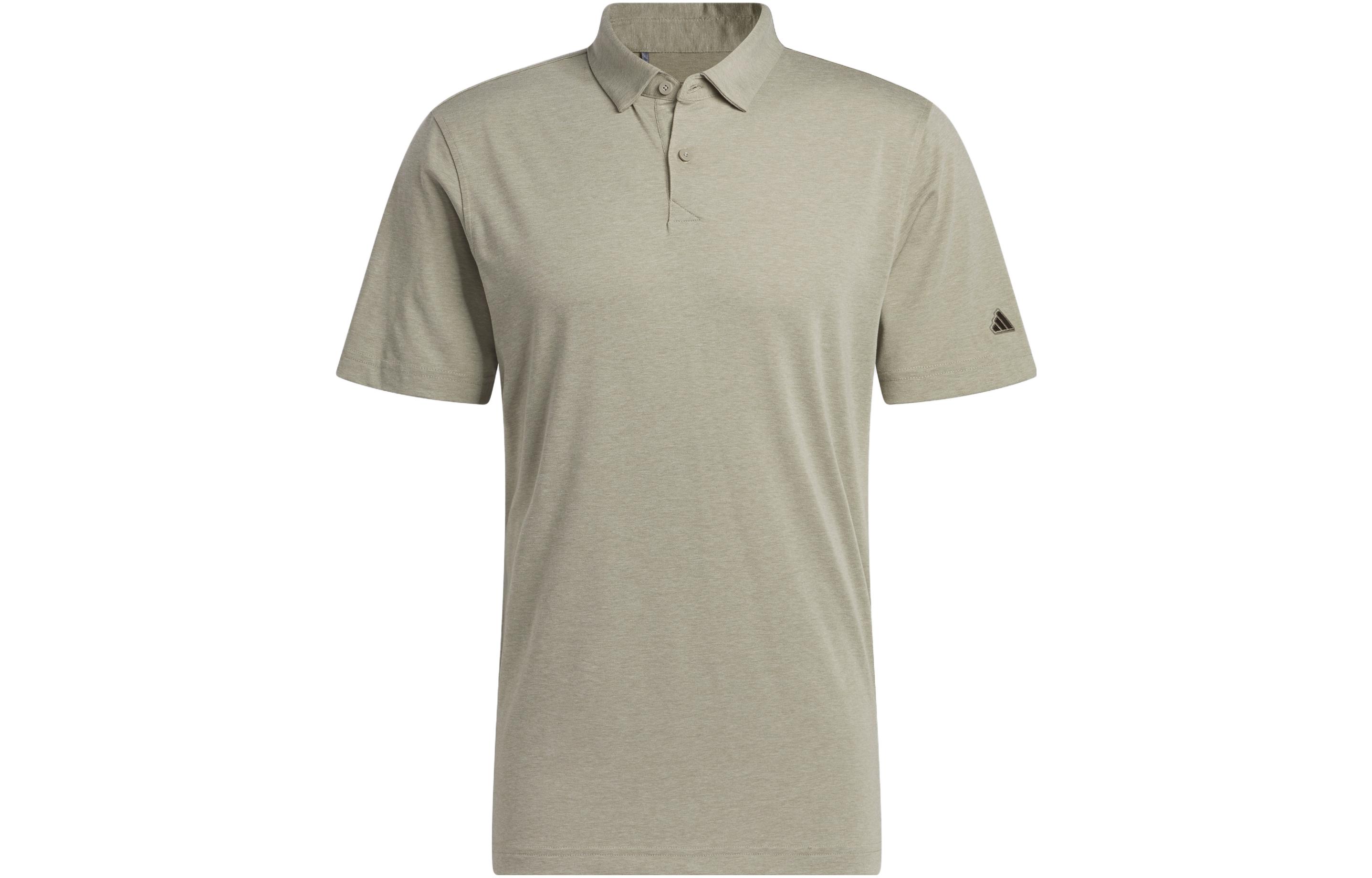 Adidas Polo Shirts Men s Pebble Silver Gray Polo Collar Moderate Straight Fit HS1110 S