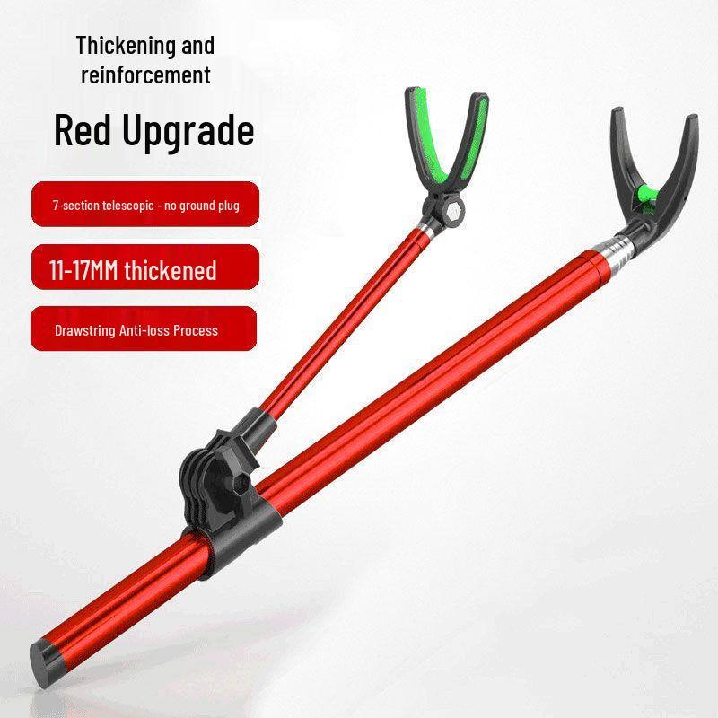 Stainless Steel Two-in-One Fishing Rod Holder & Ground Stake Stand