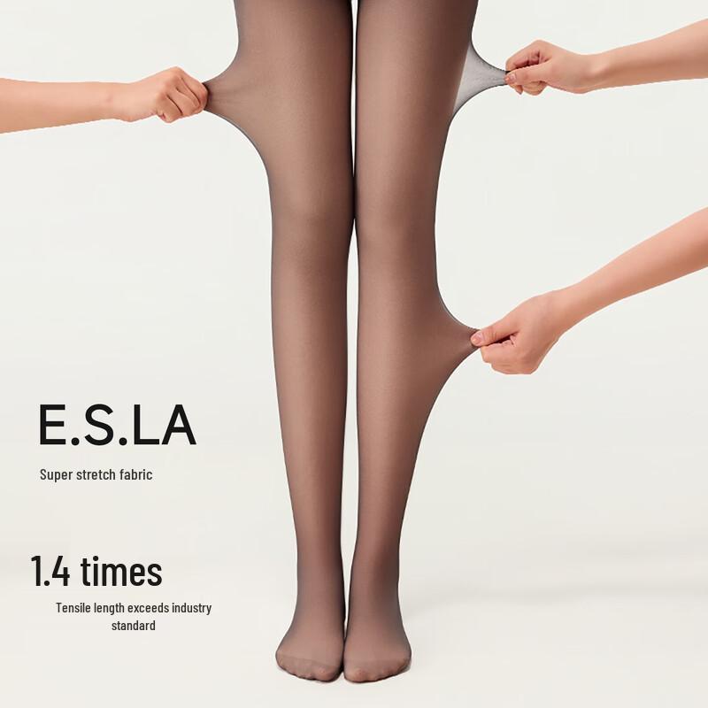 Moxun Angelababy Style Sheer Black Warm Tights