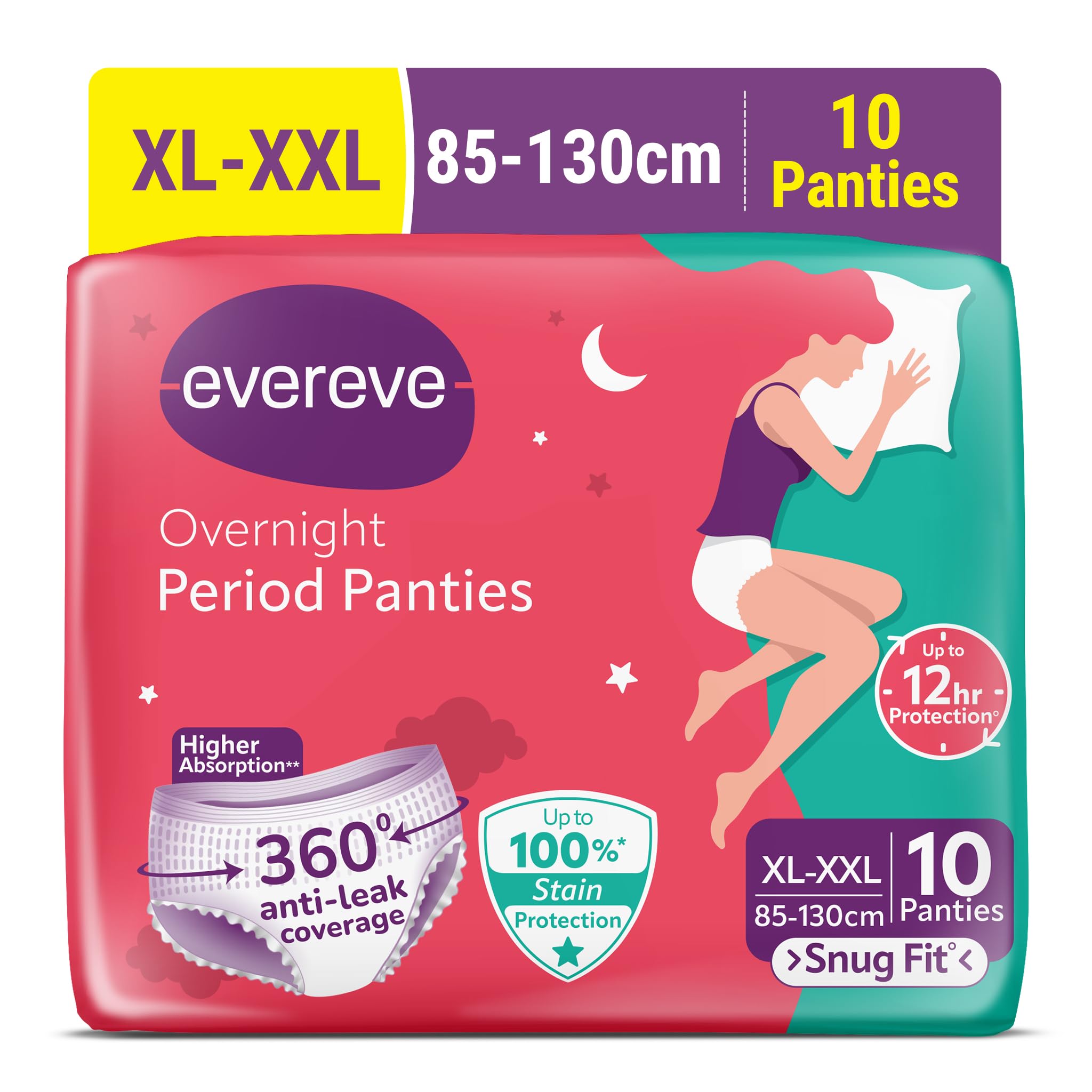 Evereve Menstruāciju biksītes meitenēm un sievietēm