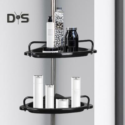 Corner Shower Caddy Anti-Rust Coating Simple Installation Four-Tier Height Adjustable Shower Caddy Storage Rack