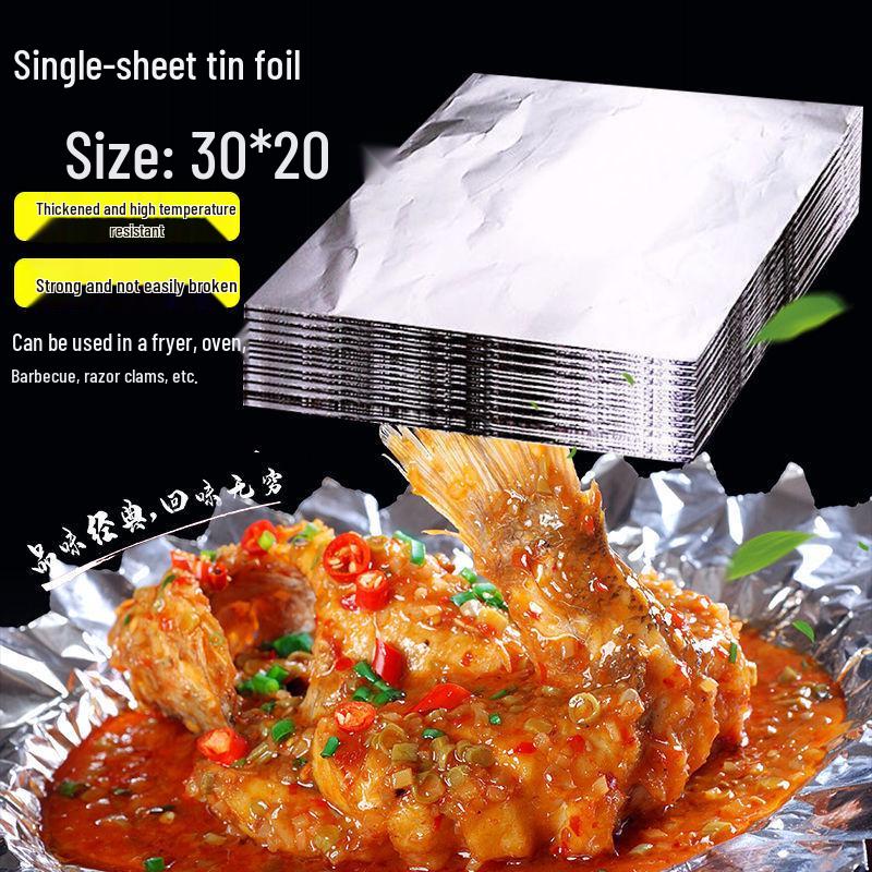 Thickened Tin Foil Baking Paper for Oven, Air Fryer, and BBQ