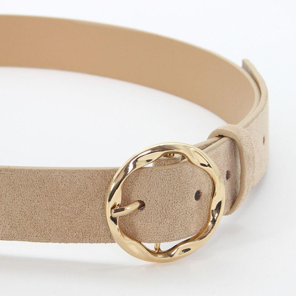 Luxury Design Suede Wide Belt PU Leather Business Waist Strap Pin Buckle Waistband Men Women