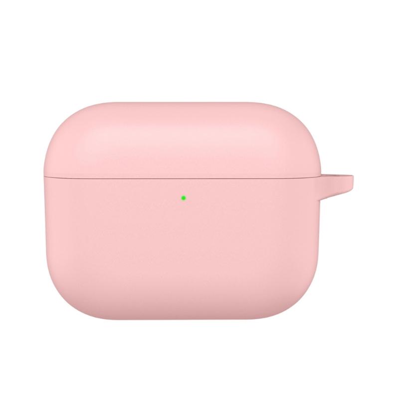 Flexible Silicone Earbuds Case Cover for pro3 Earbuds Perfect Fit Wireless Charging Compatible Durability Accessories розовый