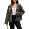 Women's Casual Professional Buttoned Long Sleeve Short Suit Jacket